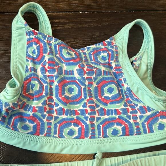 Vineyard Vines Girls Geo Umbrella Swim Top and Shorts Size 2T - Picture 2 of 9